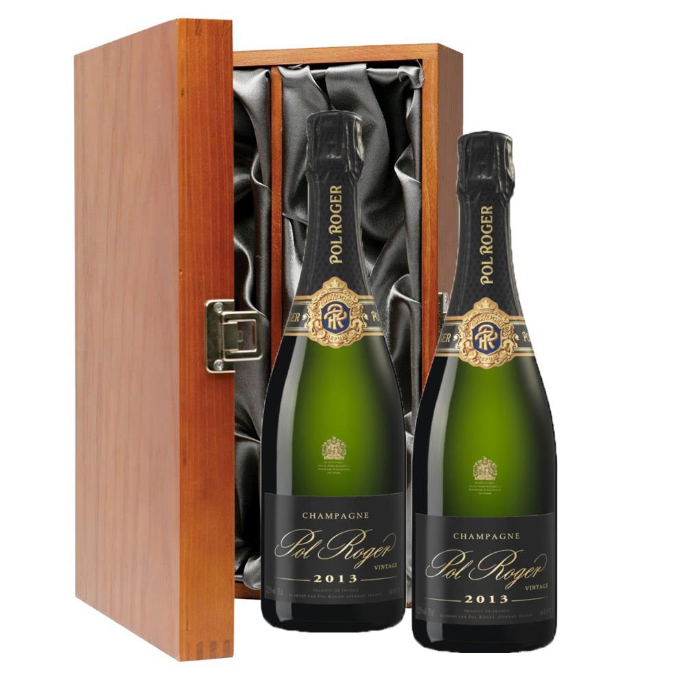 Pol Roger Brut Vintage 2013 Champagne 75cl Twin Luxury Gift Boxed (2x75cl)